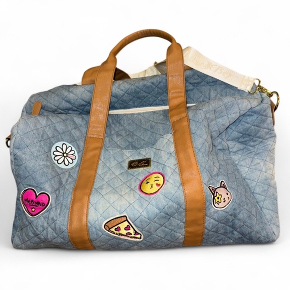 LUV Betsy Quilted Denim Tote Bag - Picture 4 of 10